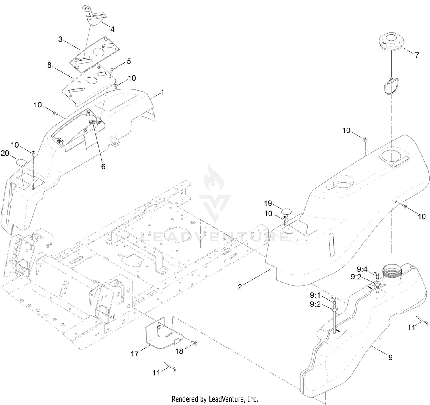 Body Styling and Fuel Pod Assembly