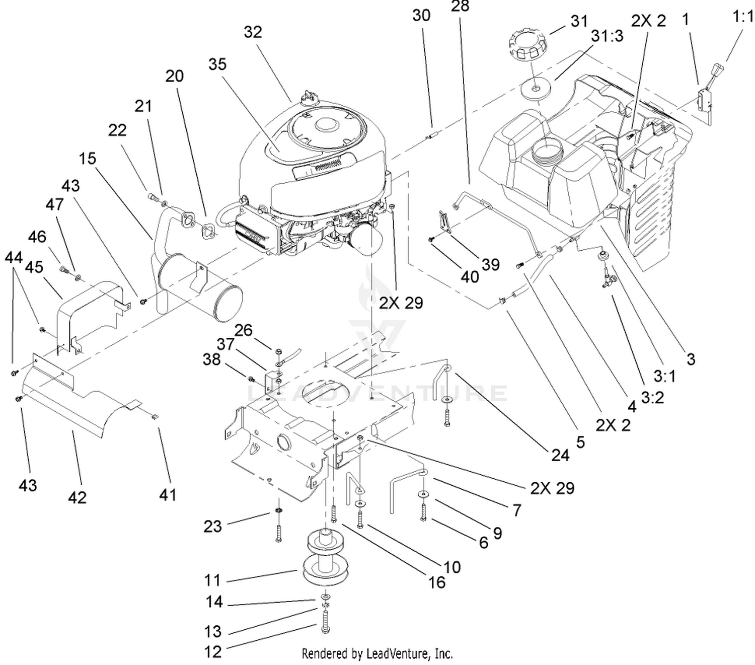 Engine System Component Assembly
