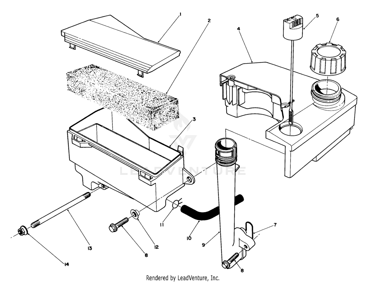 AIR CLEANER  FUEL TANK ASSEMBLY