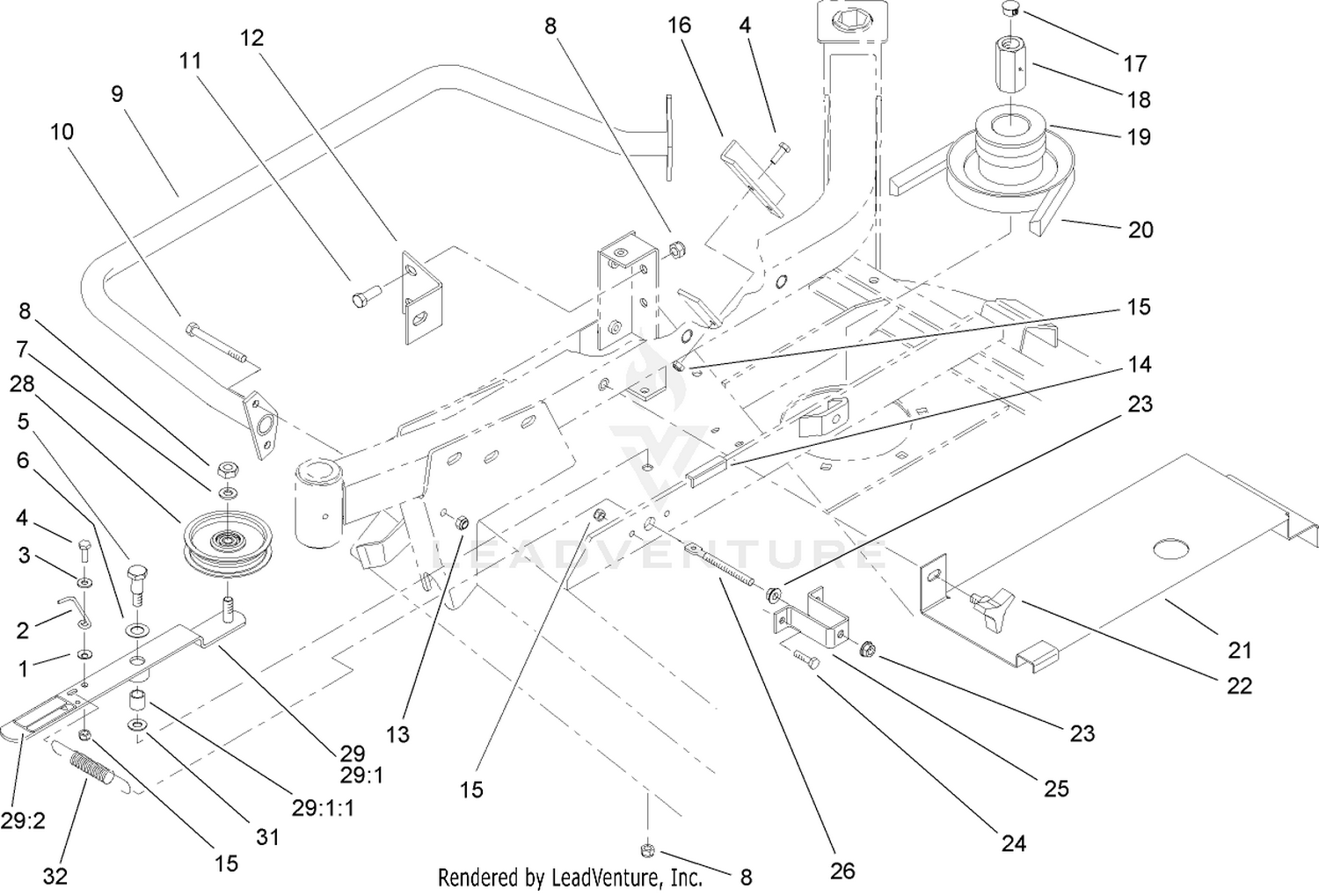 Pulley and Bumper Assembly