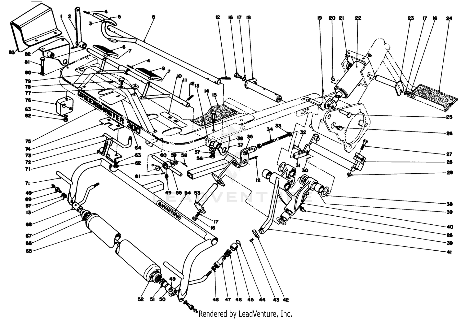 Foot Pedals And Roller Assembly