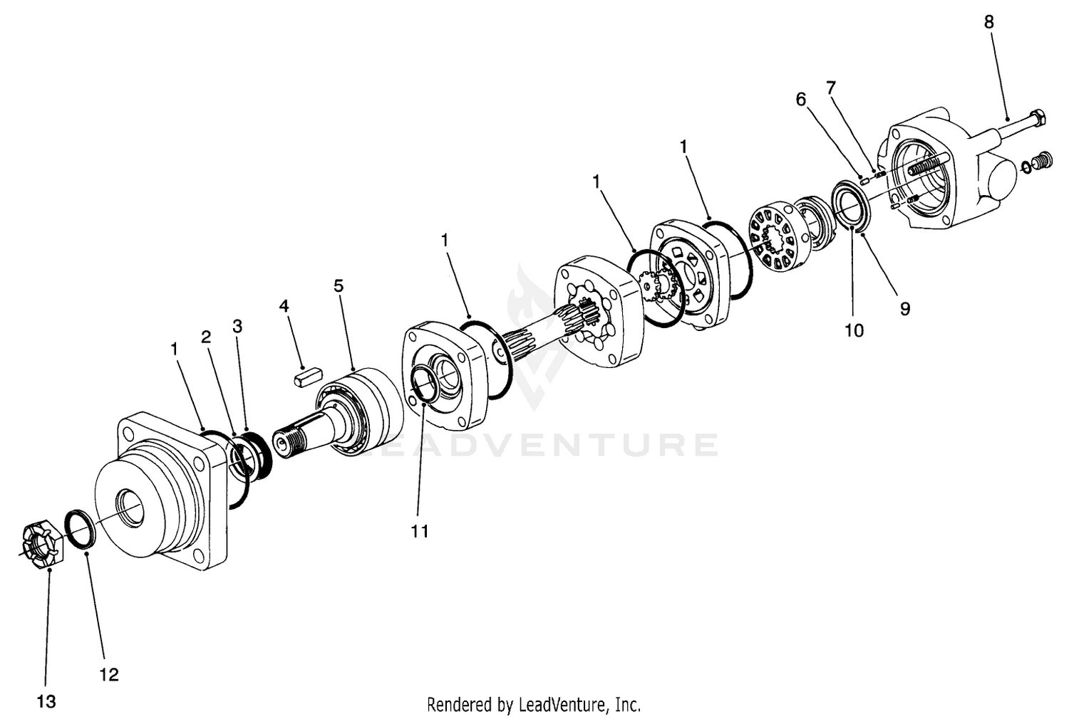 Hydraulic Motor Assembly No. 92-4724