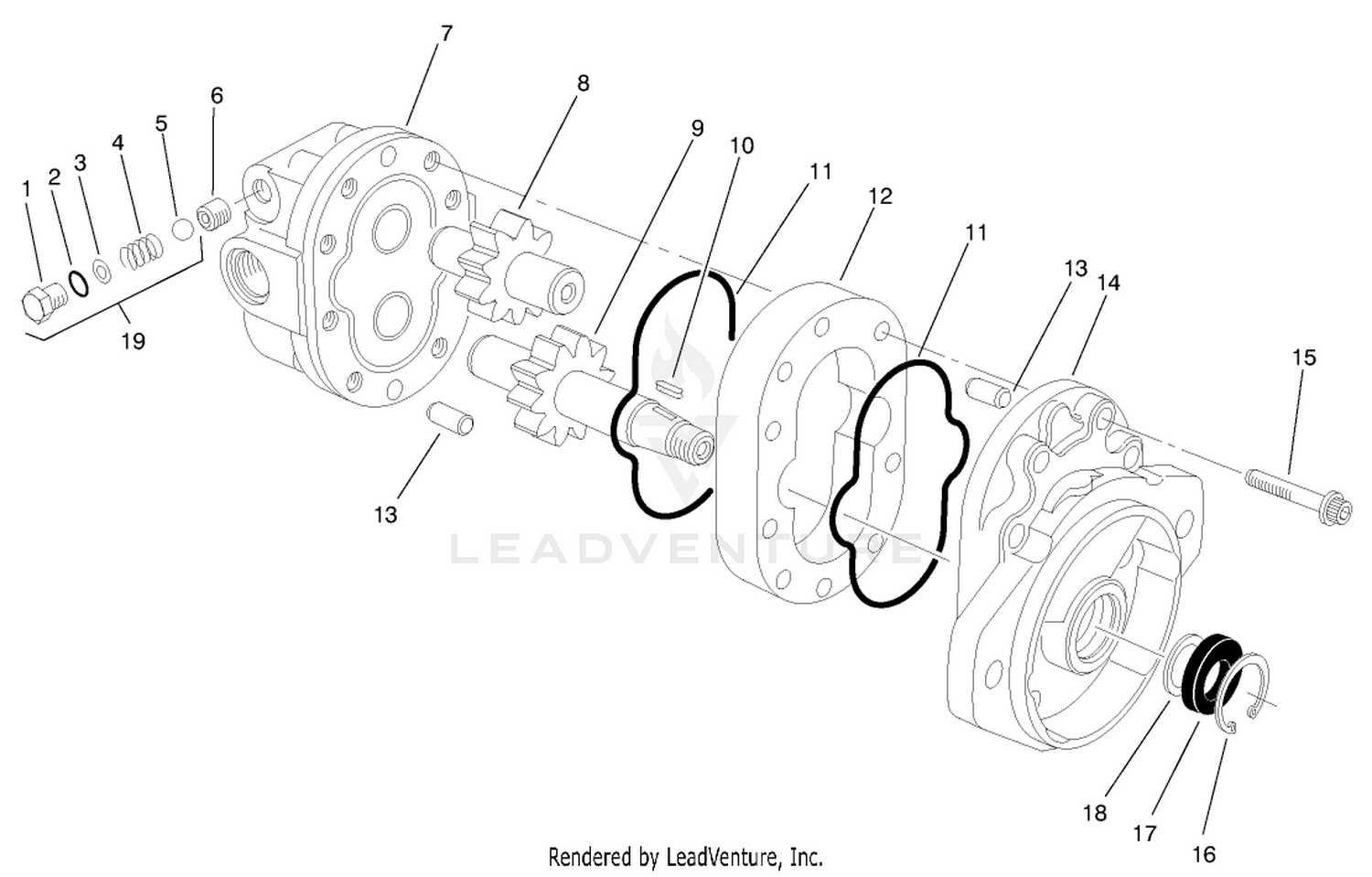 Hydraulic Motor Assembly No. 93-6972