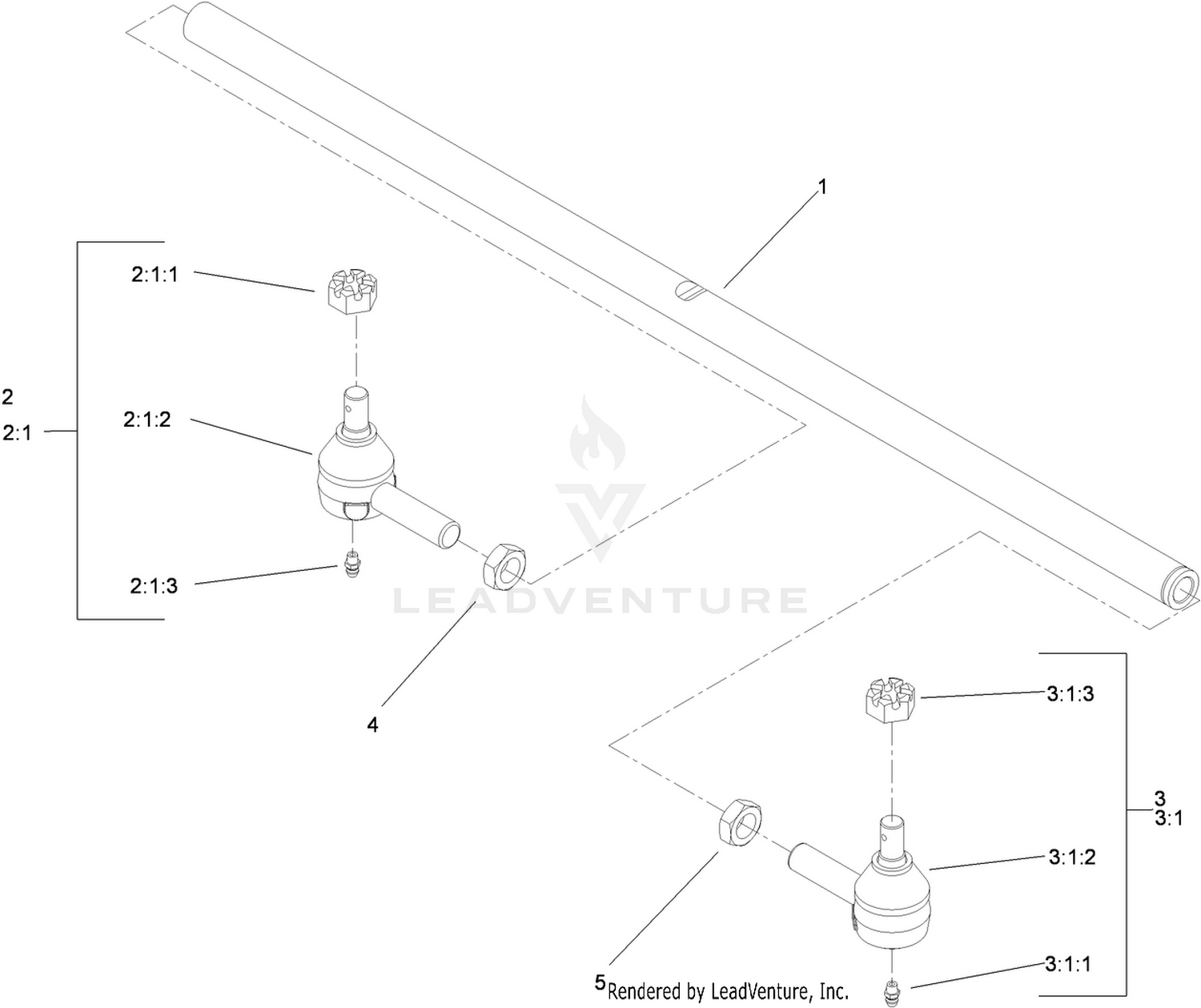Tie Rod Assembly No. 110-5334-03