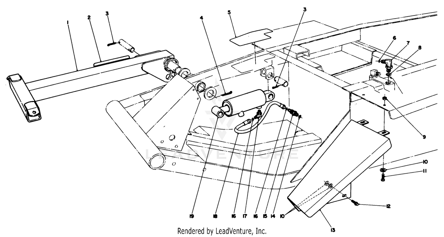88" Triflex Retrofit Kit (for Non-Power Steering 300 Series Groundsmasters)