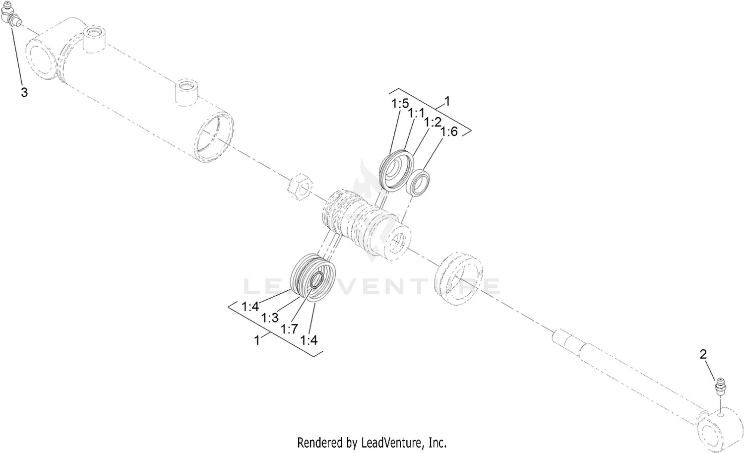 Hydraulic Cylinder Assembly No. 138-6941