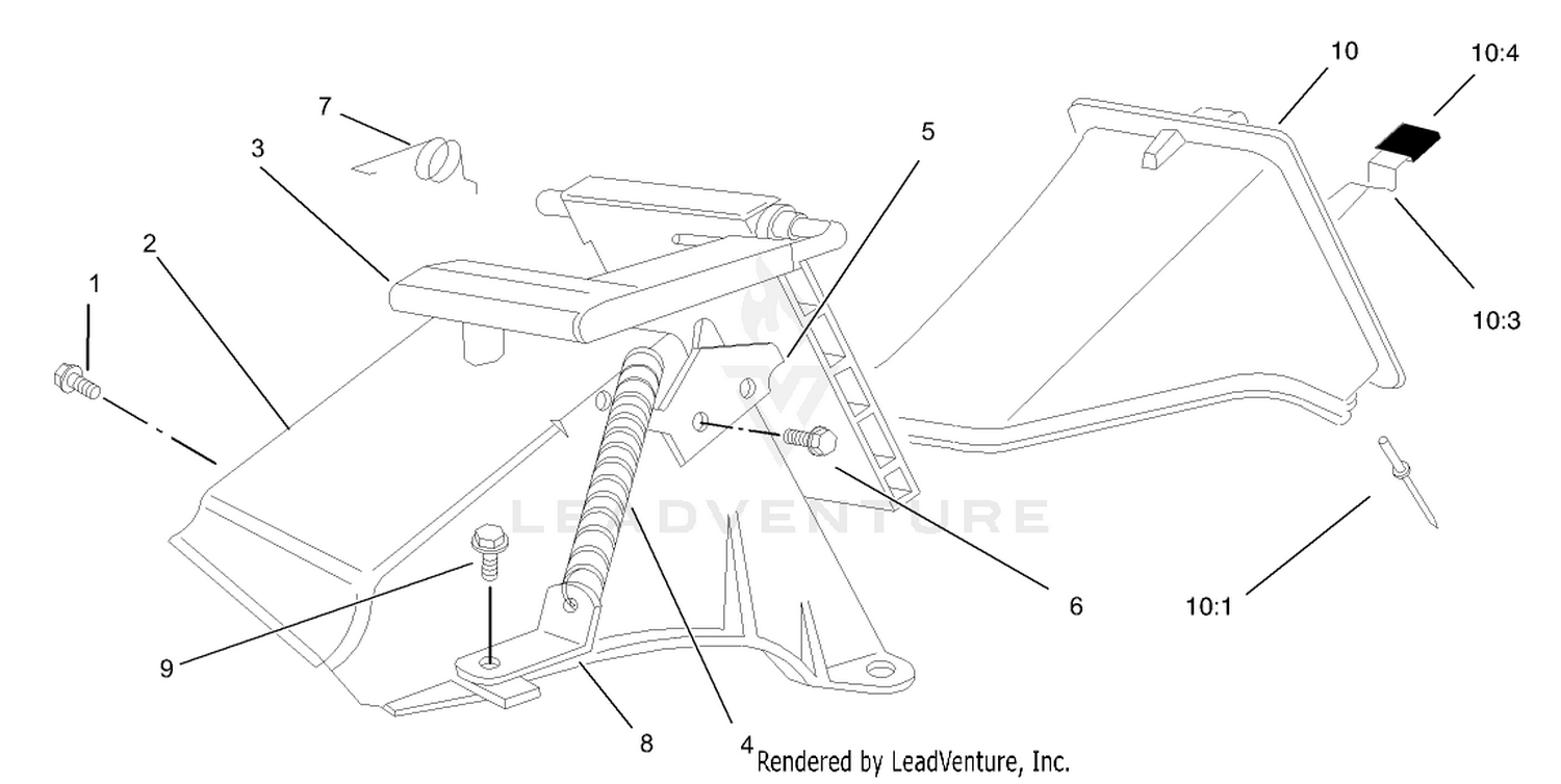 Rear Bag Discharge Chute Assembly