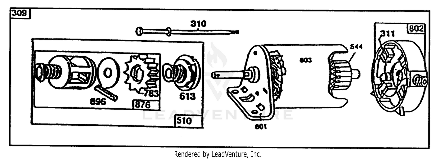 Starter-Briggs  Stratton No. 195707-0121-01