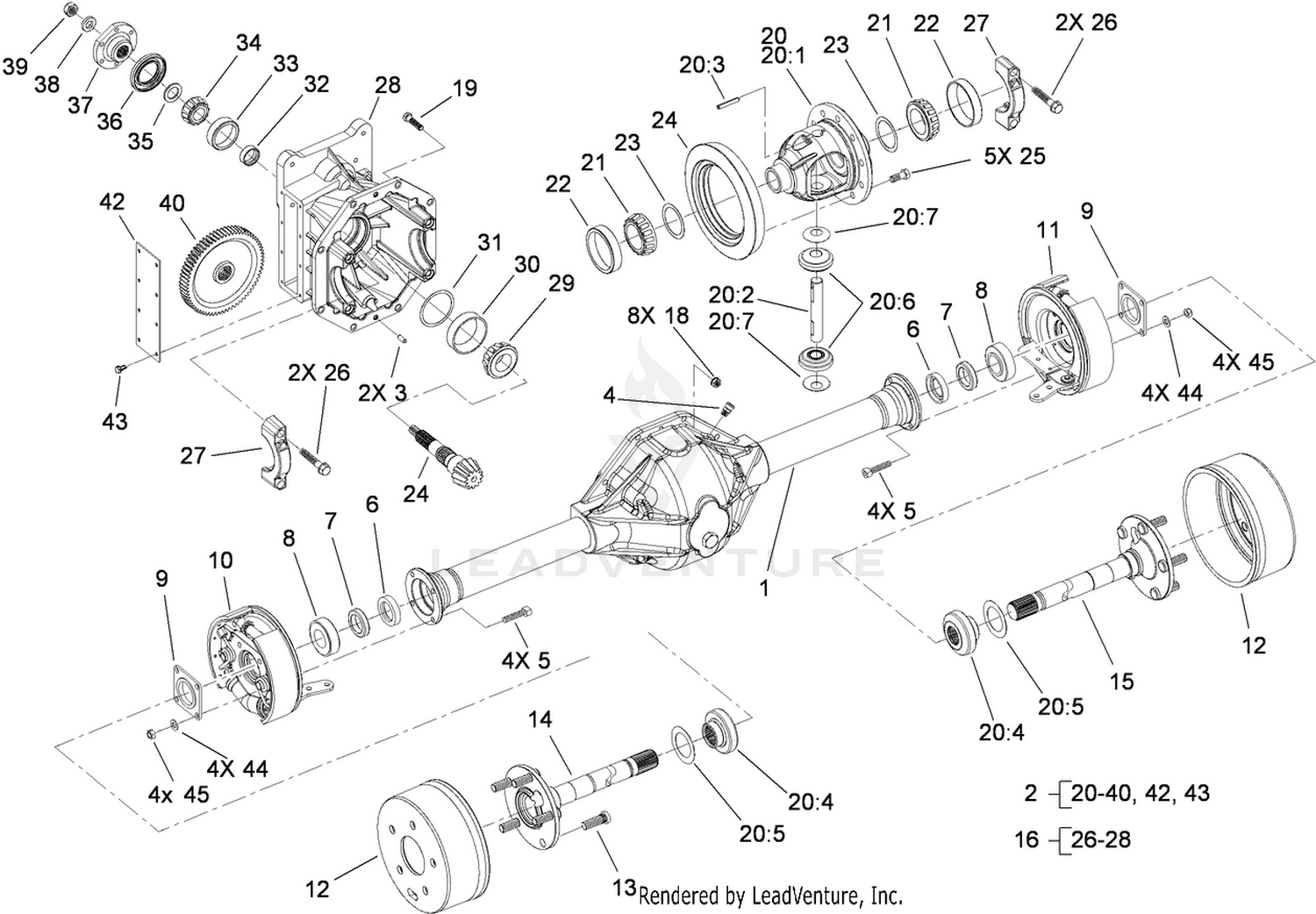 Front Axle Assembly No. 108-6599-03