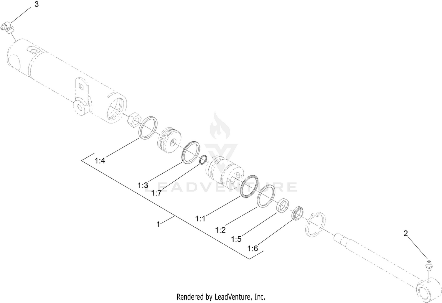 Hydraulic Cylinder Assembly No. 119-6990