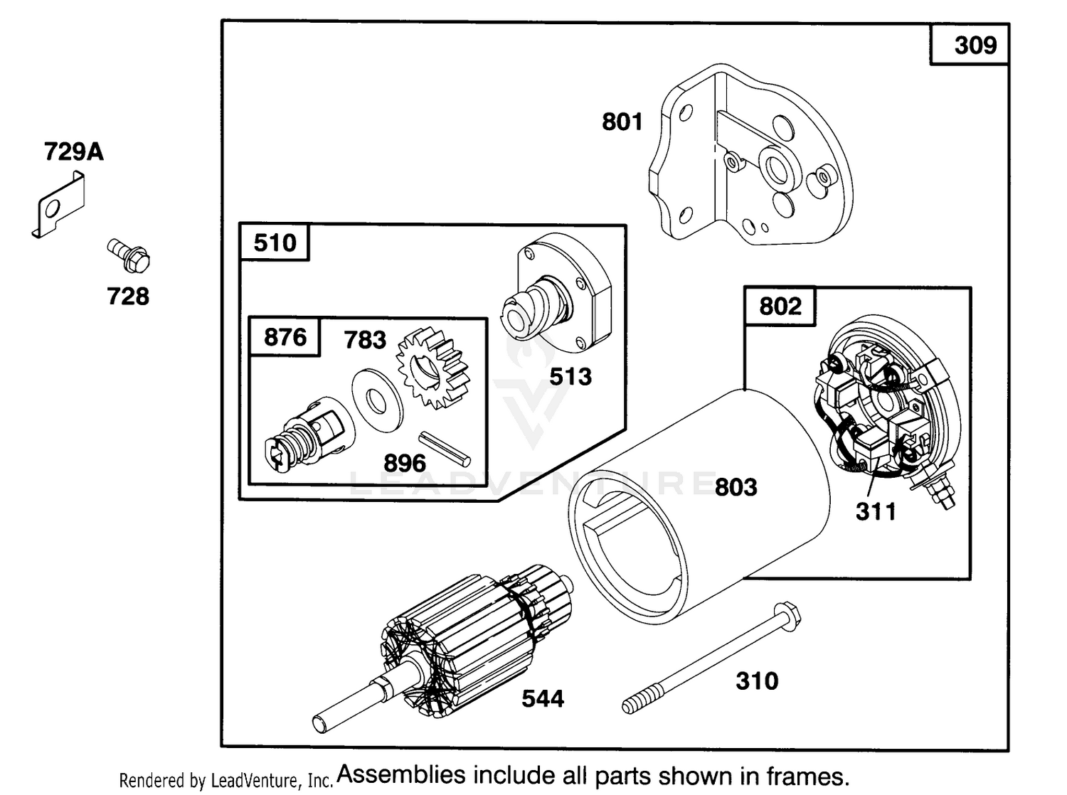 Engine Briggs  Stratton Model 283707-0156-01 7
