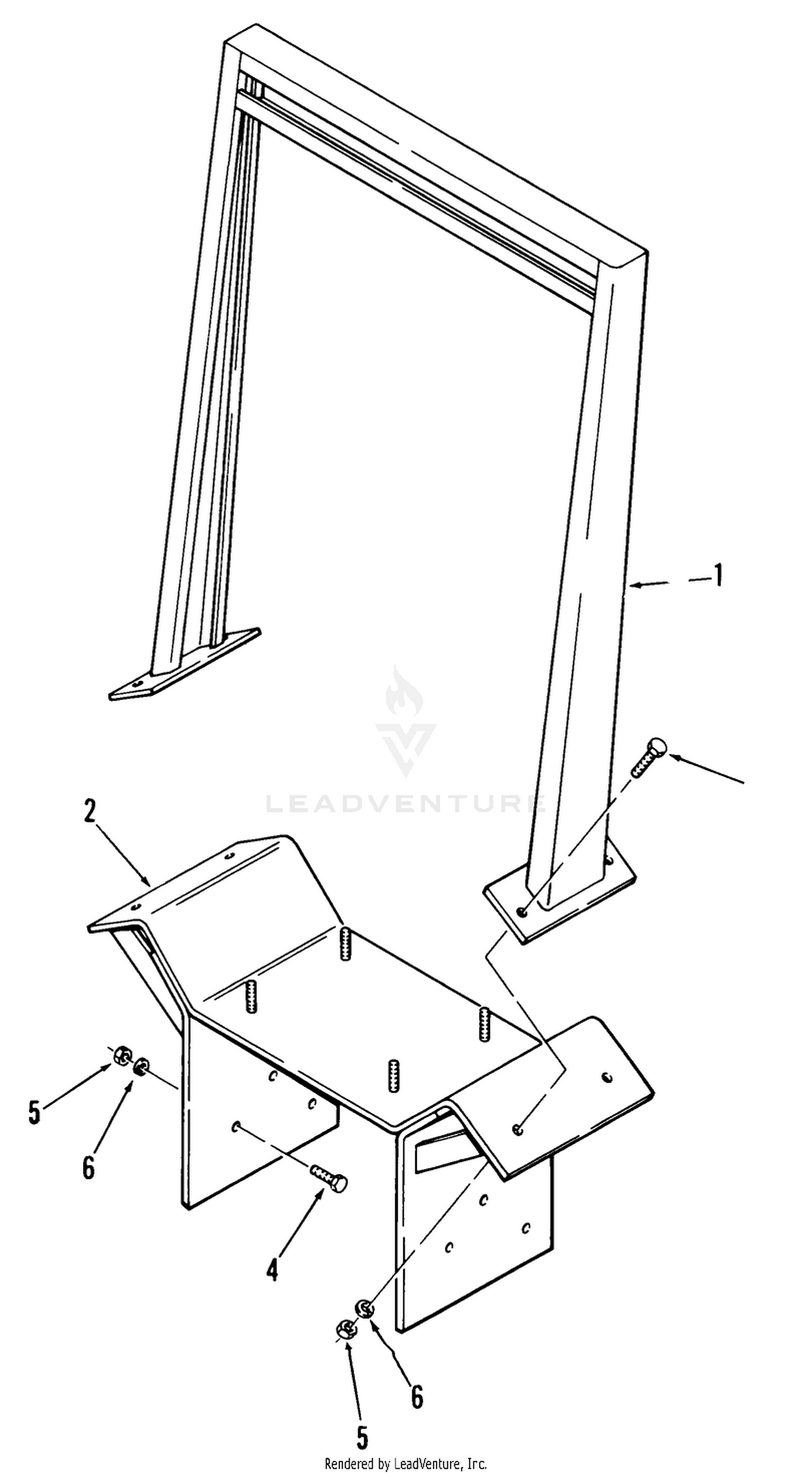 Parts List For Roll Bar Vehicle Identification Number 87-80rb01