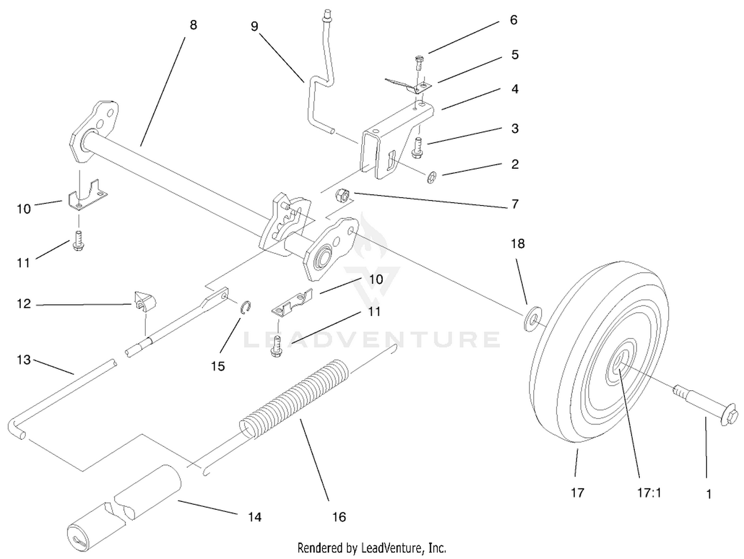 Deck Suspension Assembly