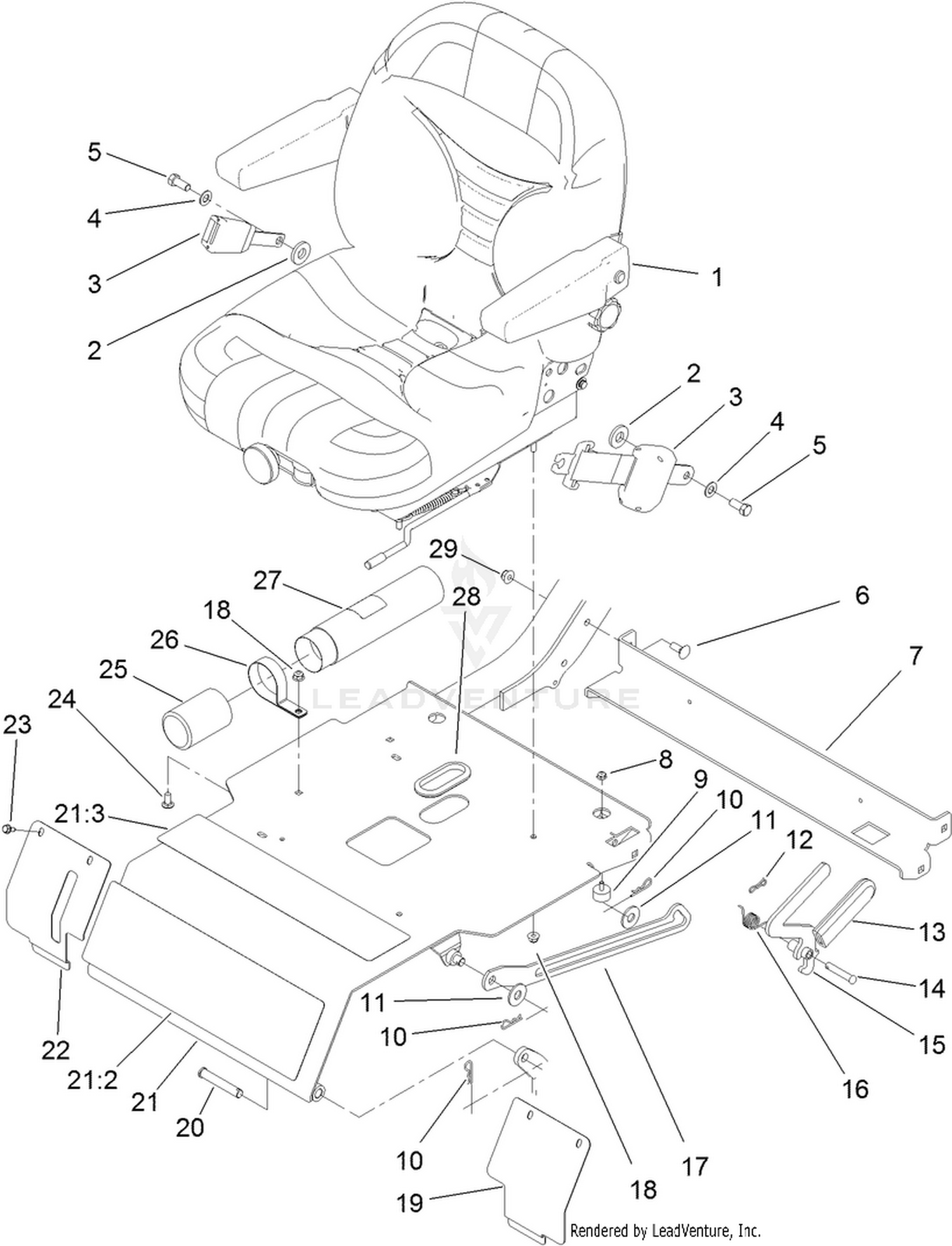 Seat and Seat Plate Assembly