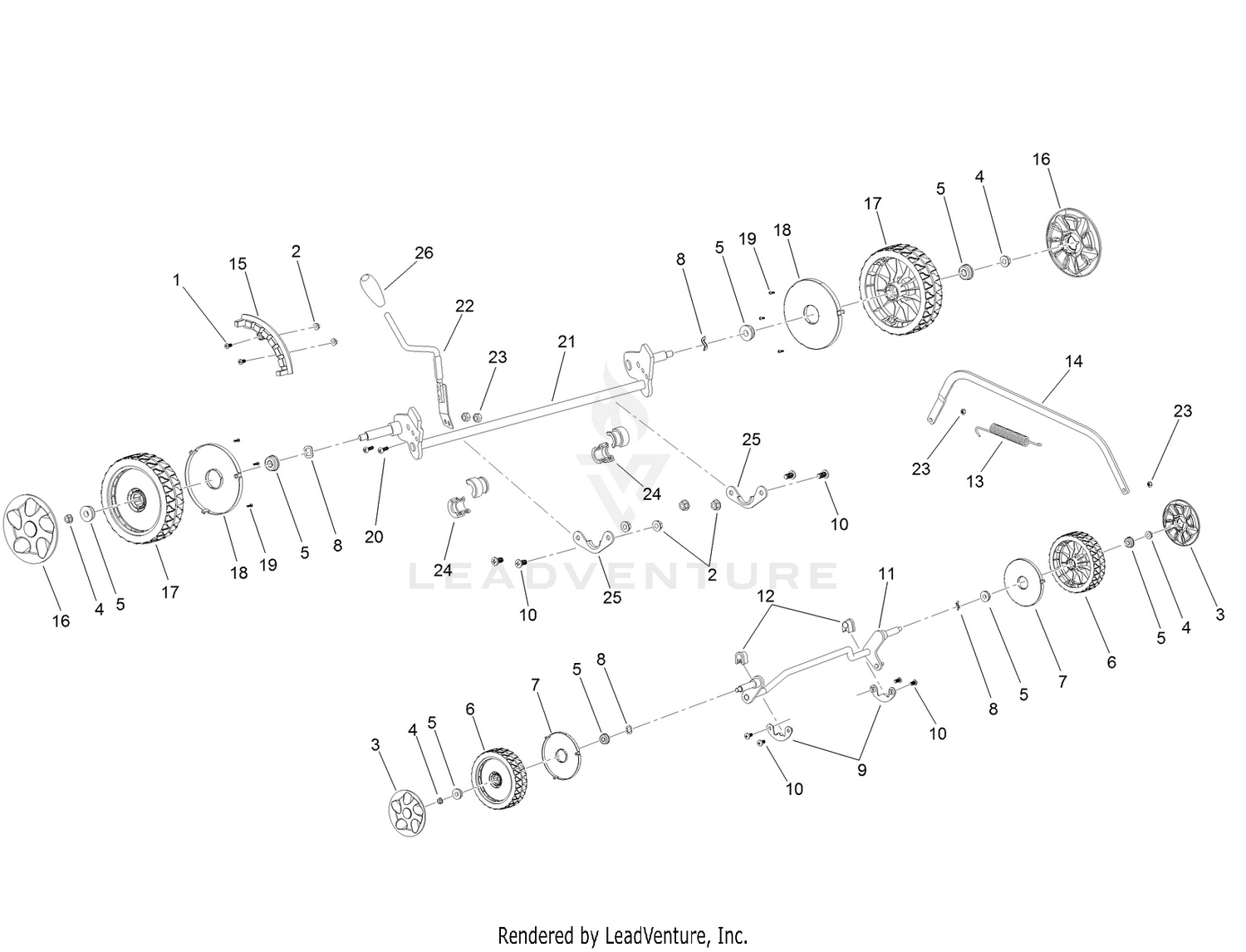 Suspension, Traction and HOC Assembly