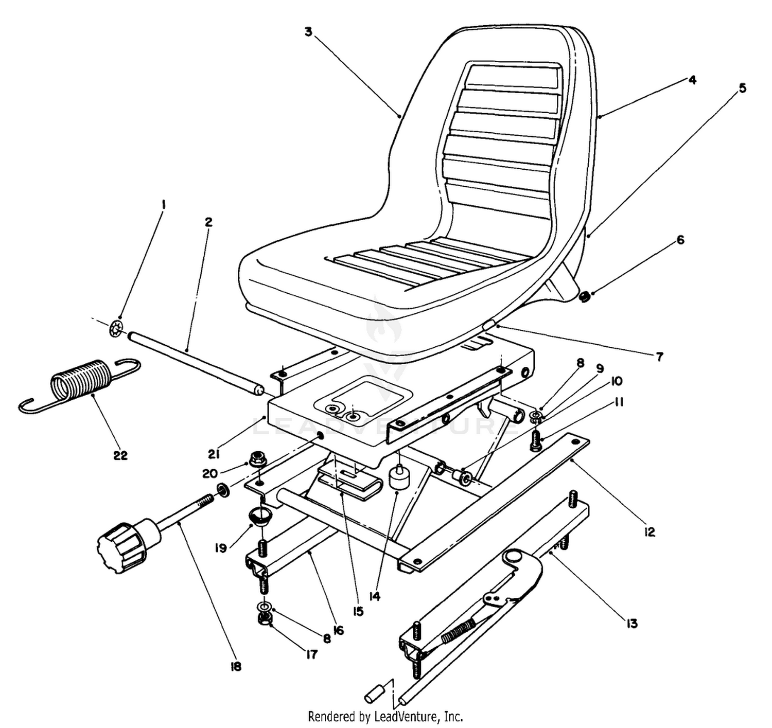 Deluxe Seat Kit Model No. 30772