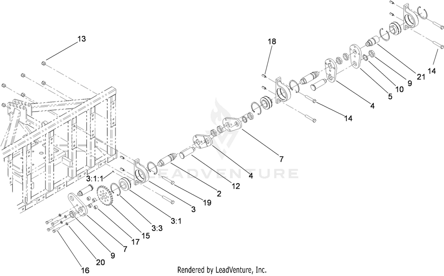 RH Crankshaft Assembly
