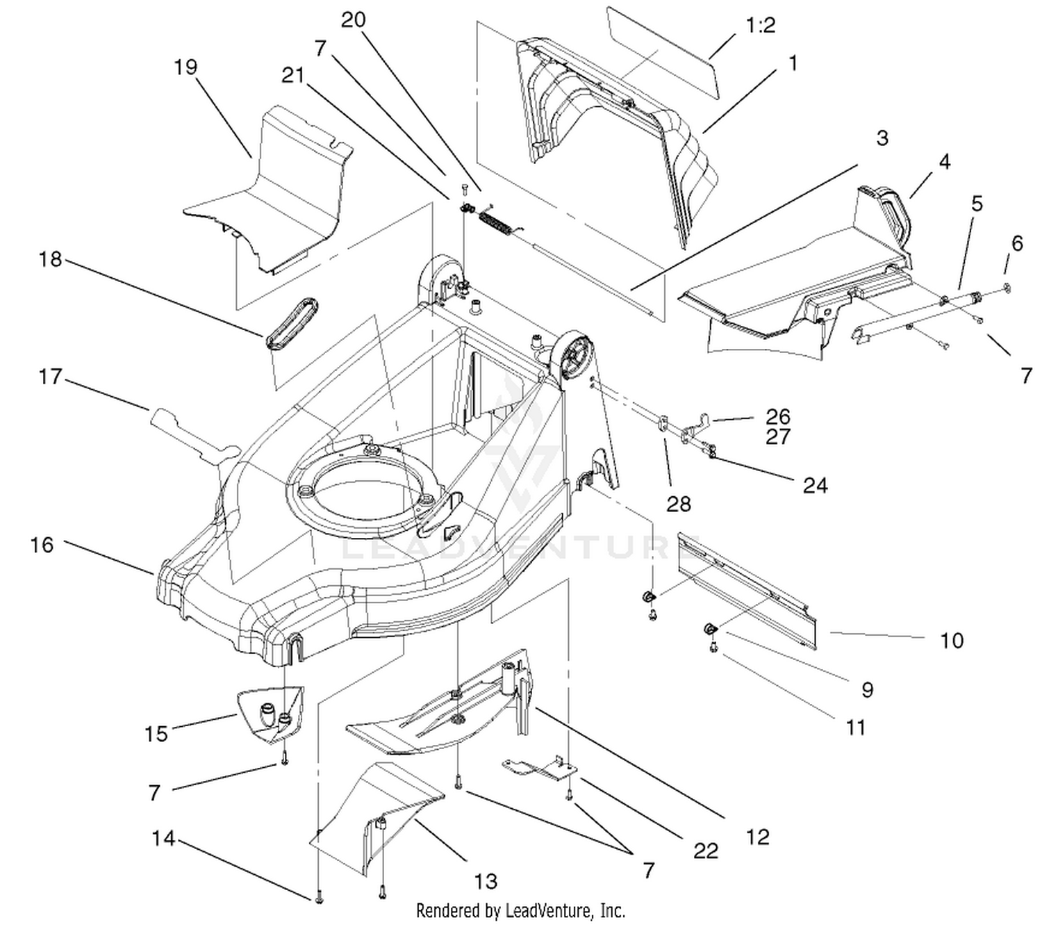 Deck, Kicker And Recycler Plug Assembly