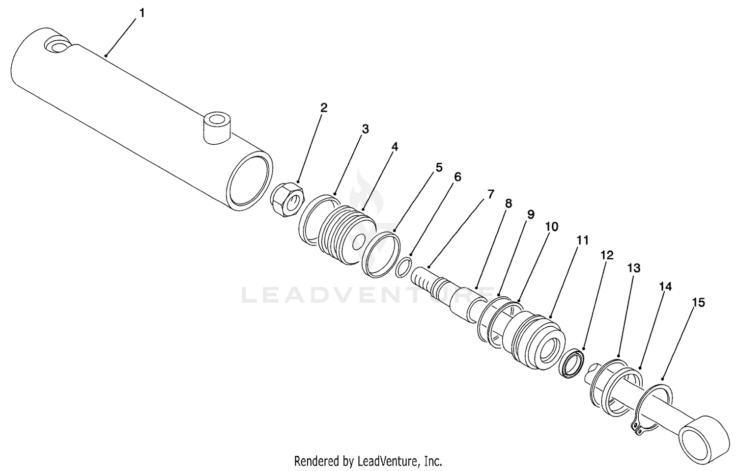 Hydraulic Cylinder Assembly No. 93-4640