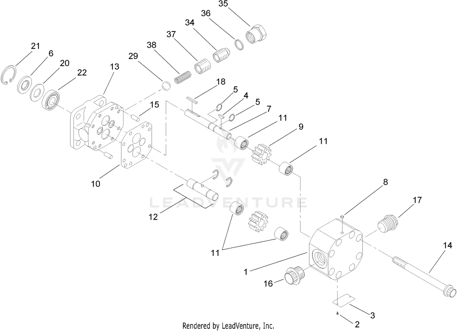 Steering Pump Assembly No. 100-8302