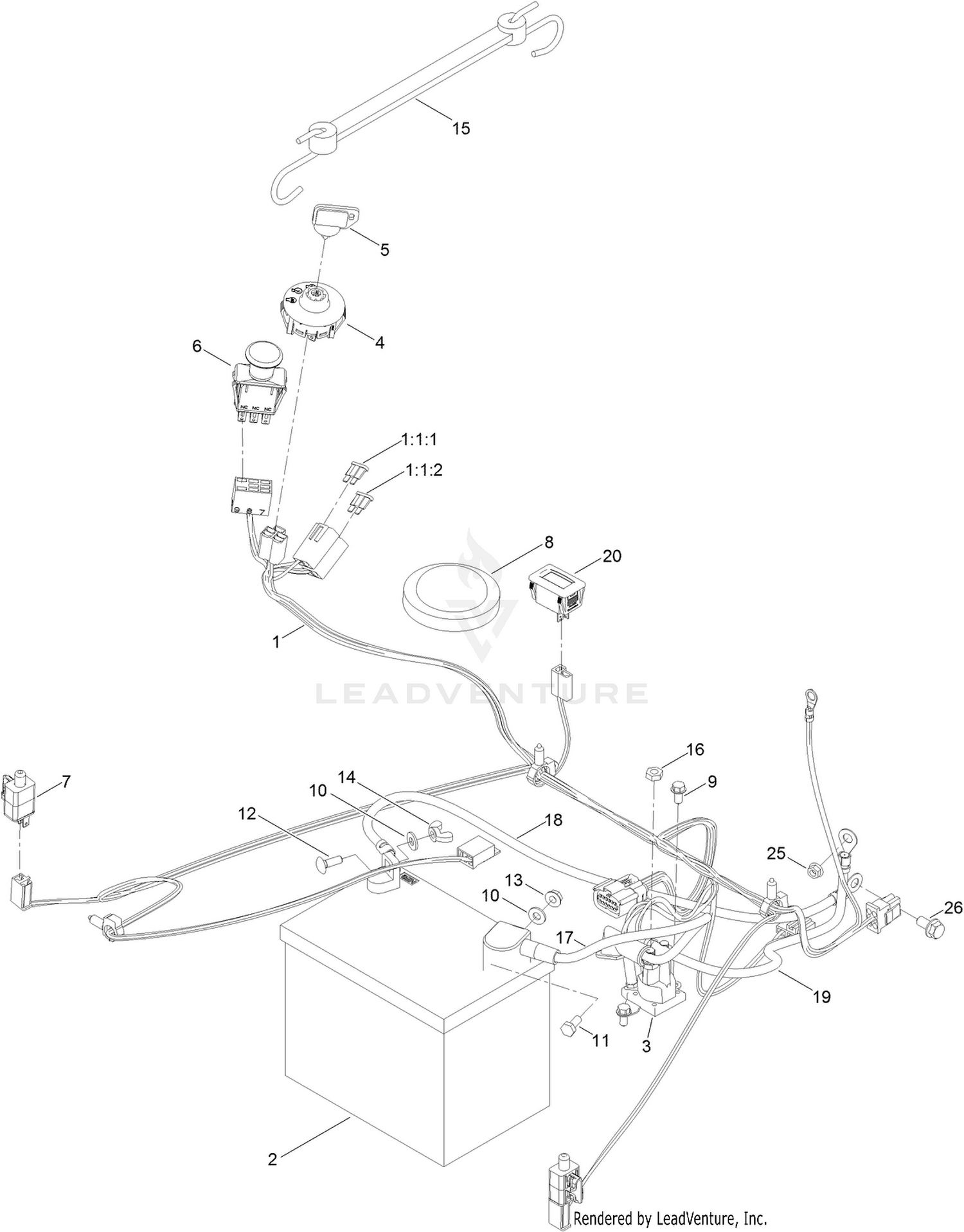 Battery and Electrical Assembly