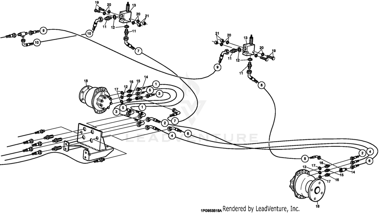 Rear Transmission Hydraulic Circuit