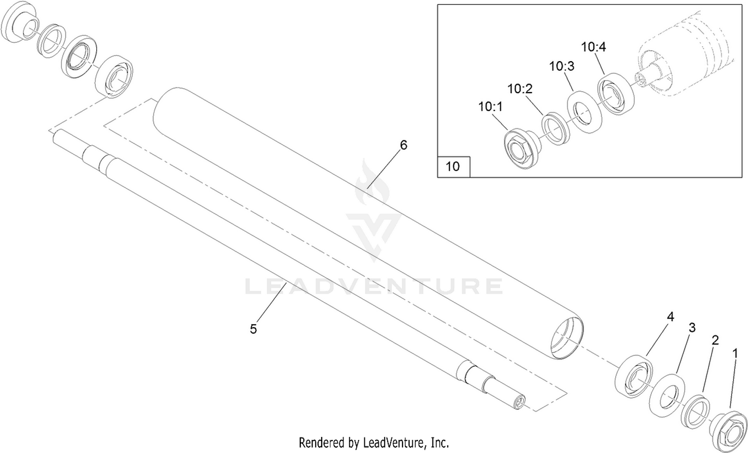 Rear Full Smooth Roller Kit Assembly No. 140-5560