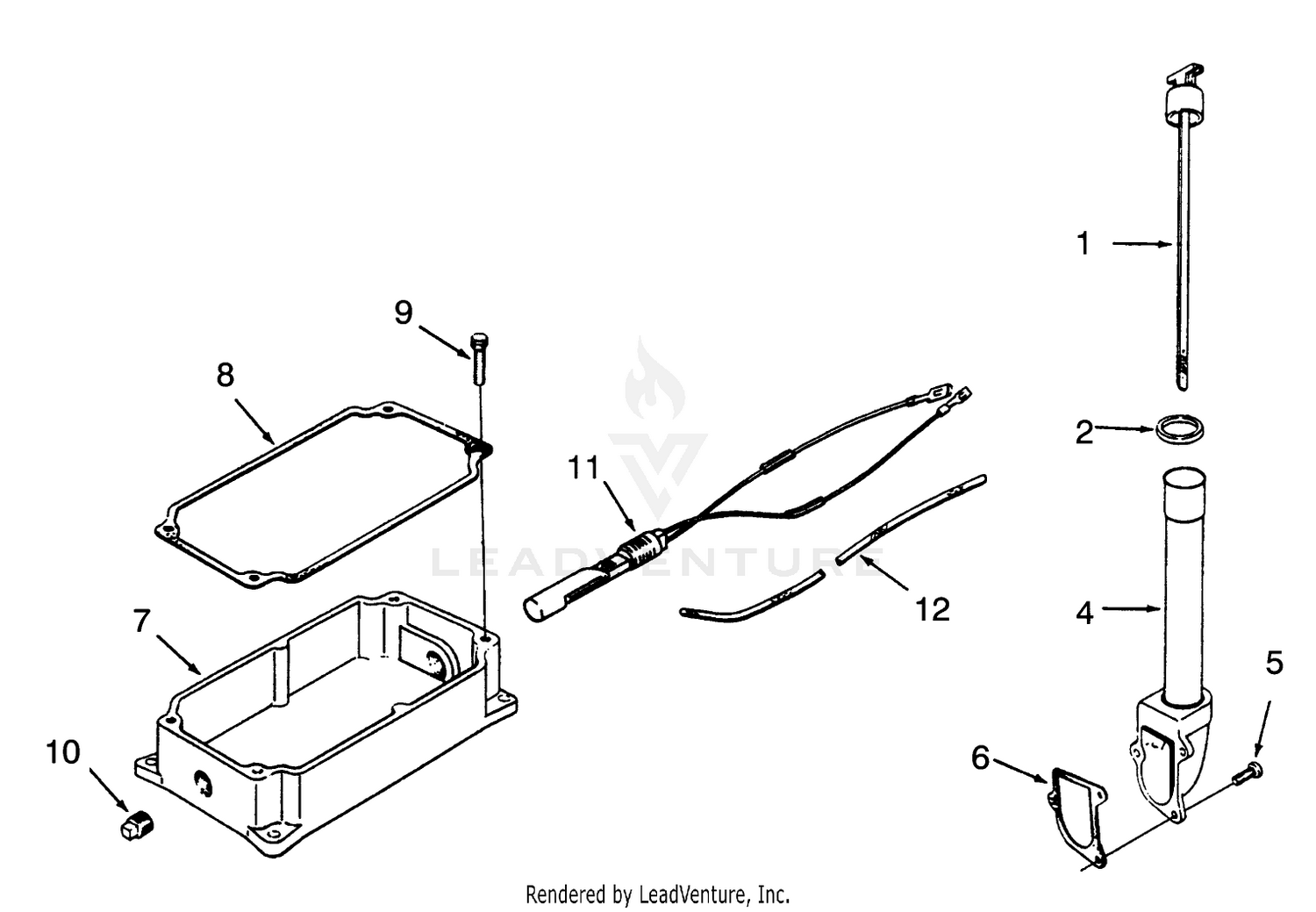 Oil Pan And Dipstick