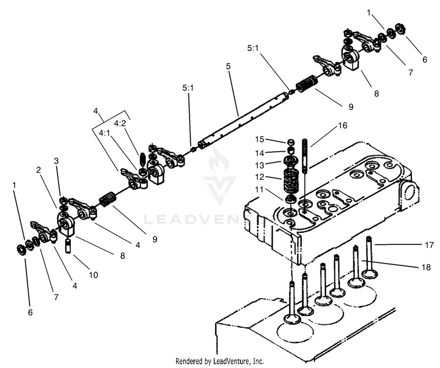 Valve and Rocker Arm Assembly