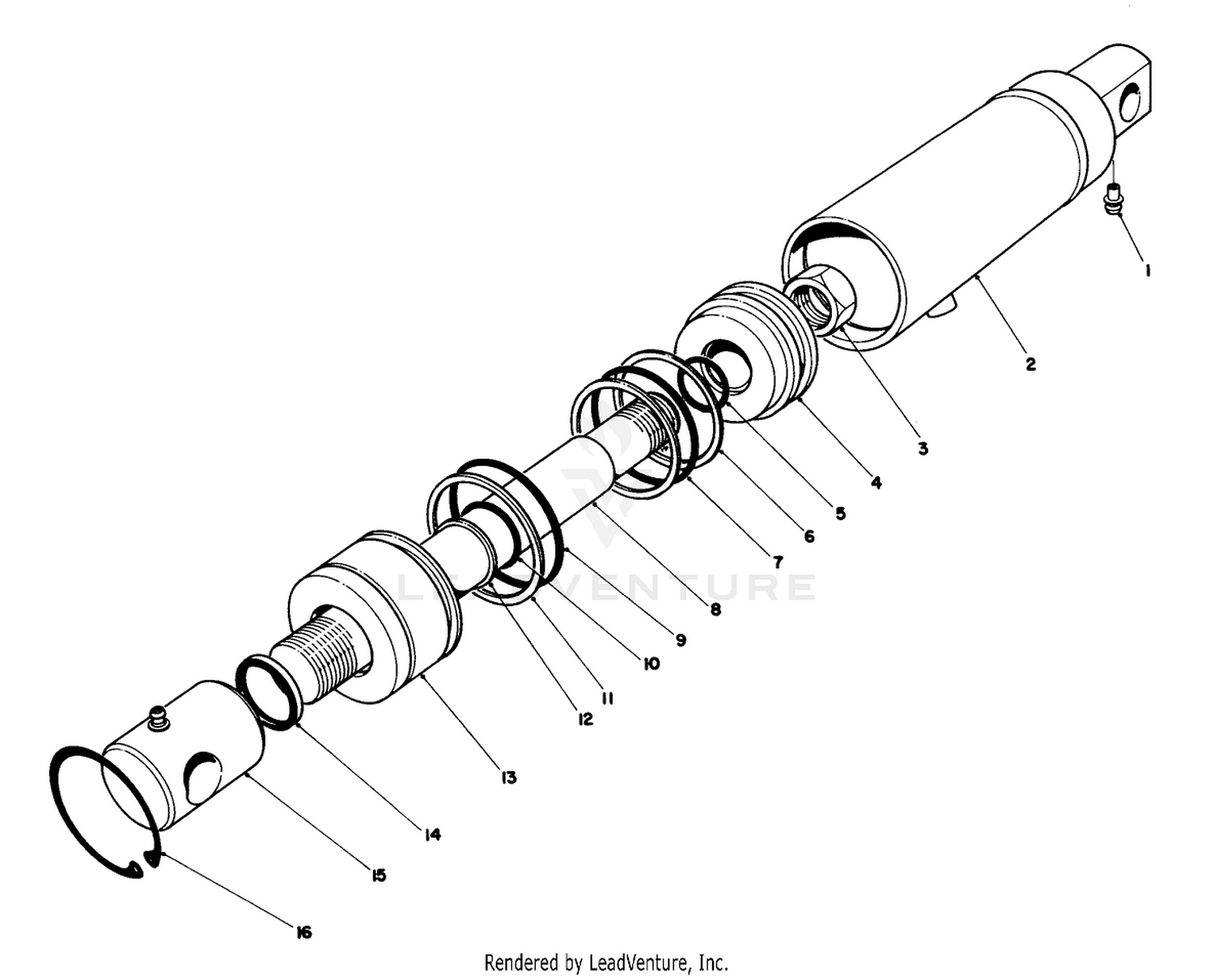 Hydraulic Cylinder Assembly - 53-3160