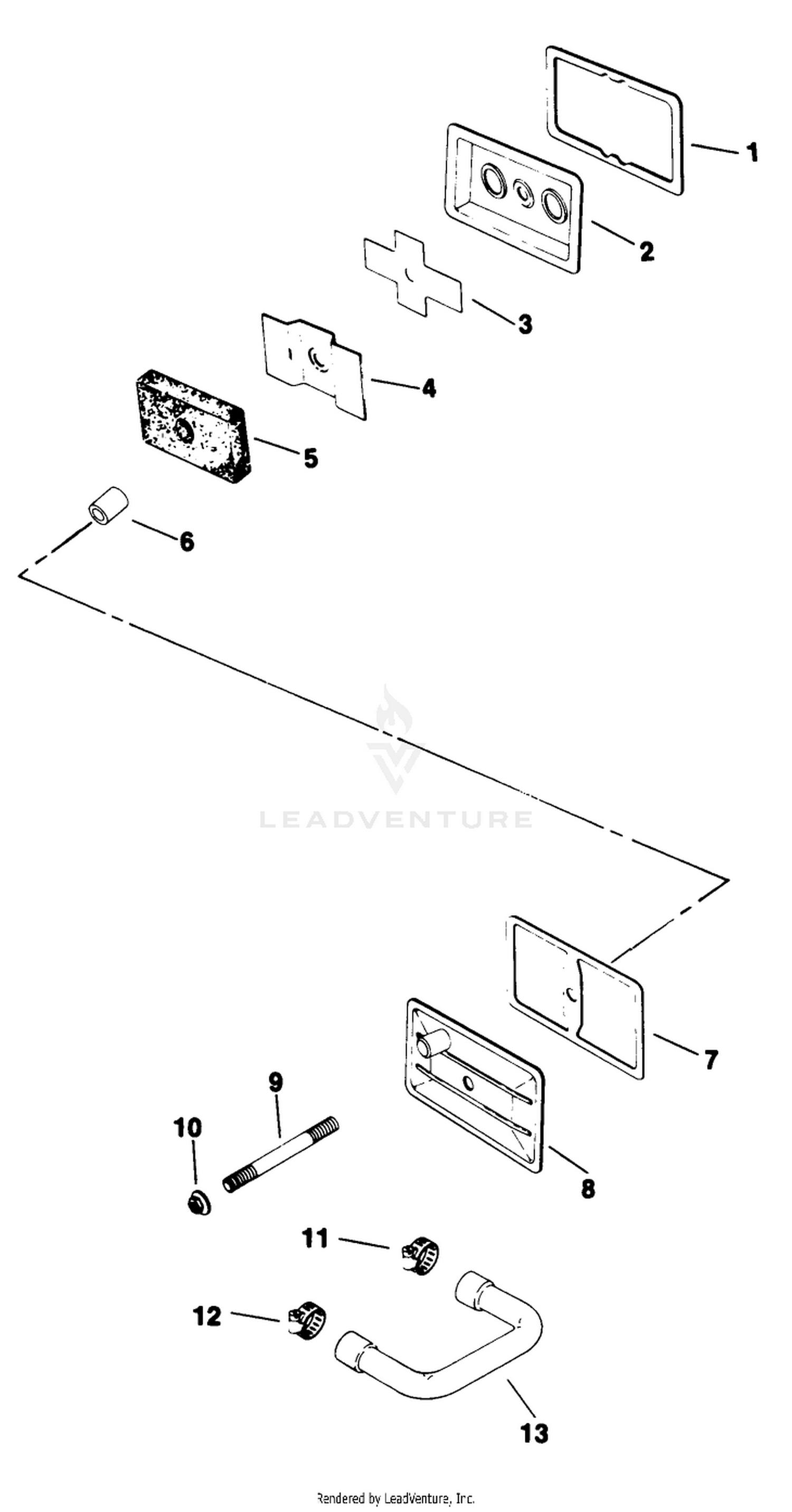 Engine Assy. Kohler Model No. M16s-711533-Breather  Vent