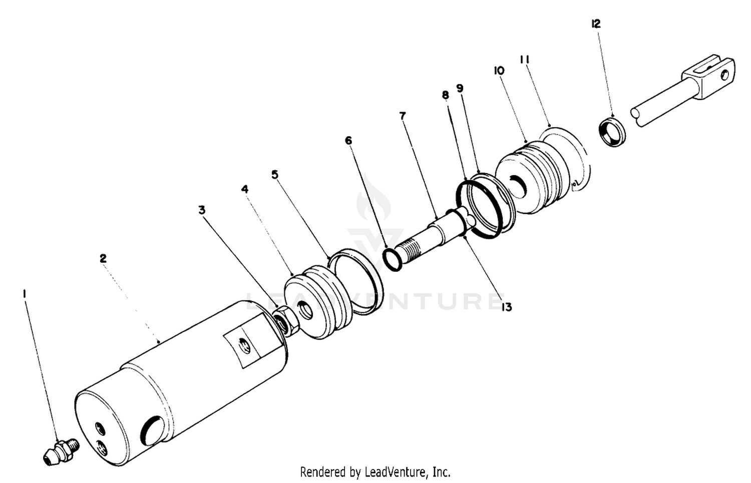 Hydraulic Cylinder-Front No. 63-9500