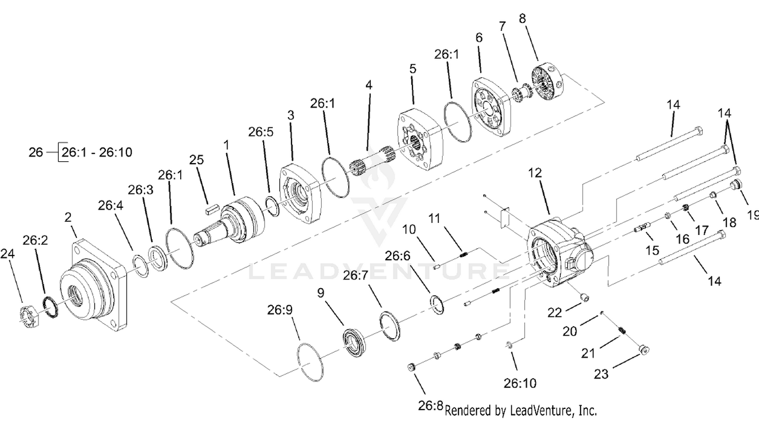 Hydraulic Motor Assembly No. 104-5233