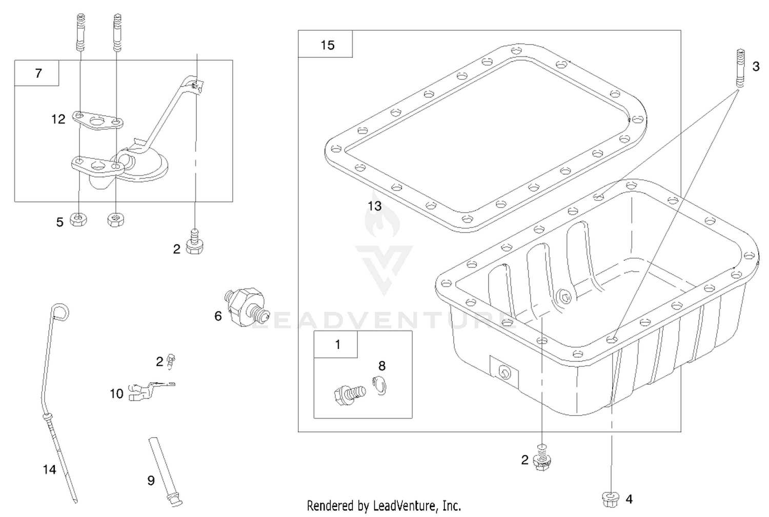 Engine Assembly (serial No. 99000001-9900130)(model 73590) 6