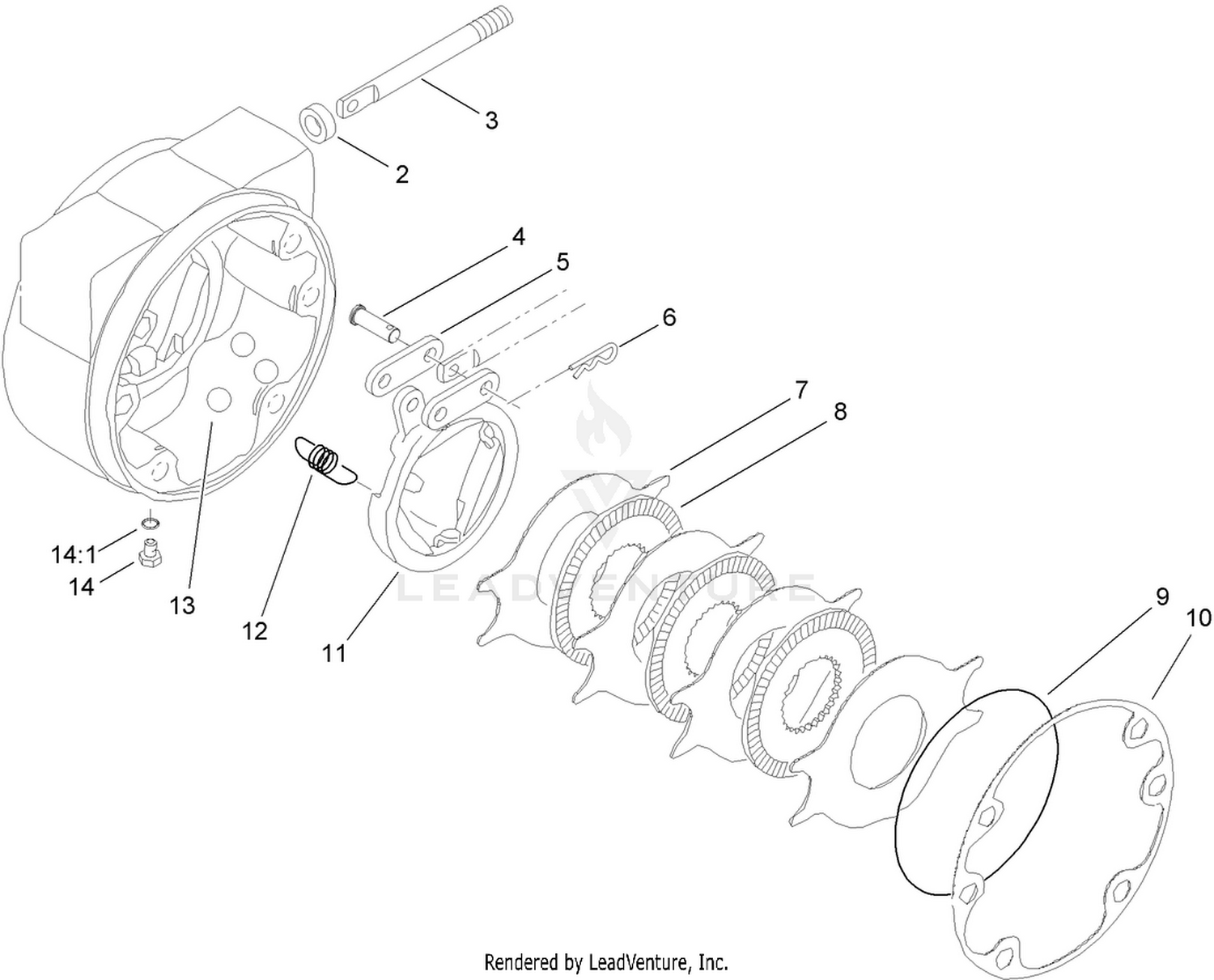 Brake Assembly No. 100-3070-03