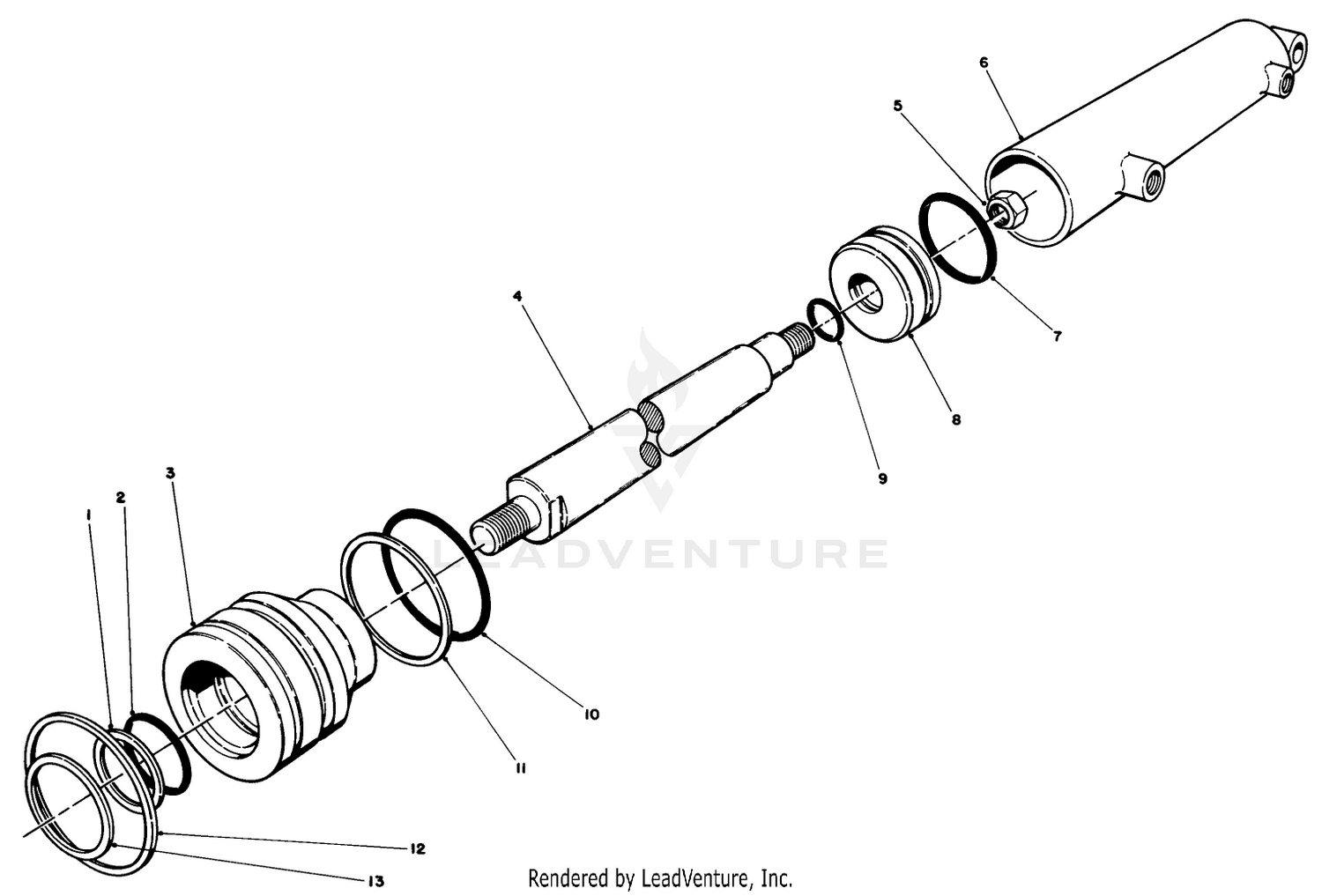 Hydraulic Cylinder Assembly No. 76-0020