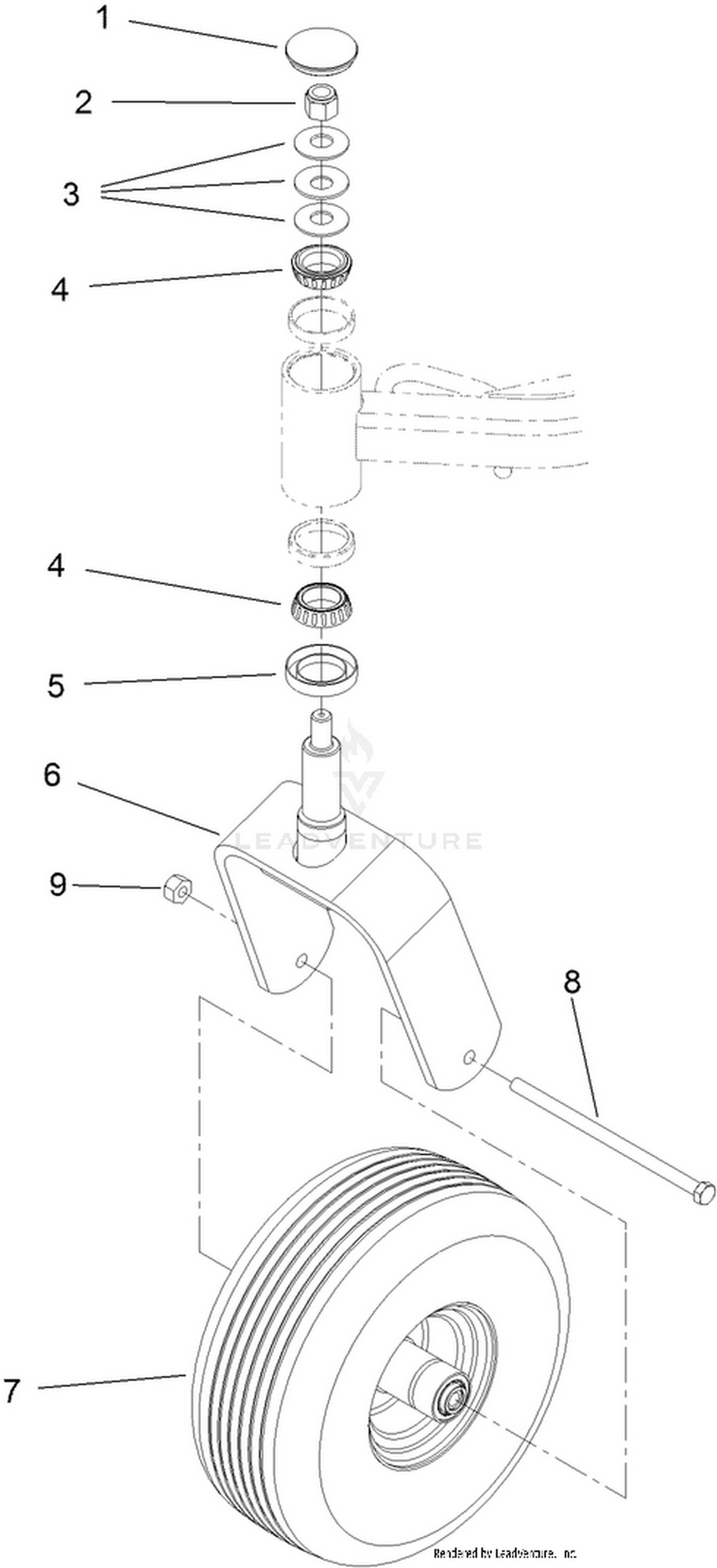 Caster Wheel Assembly