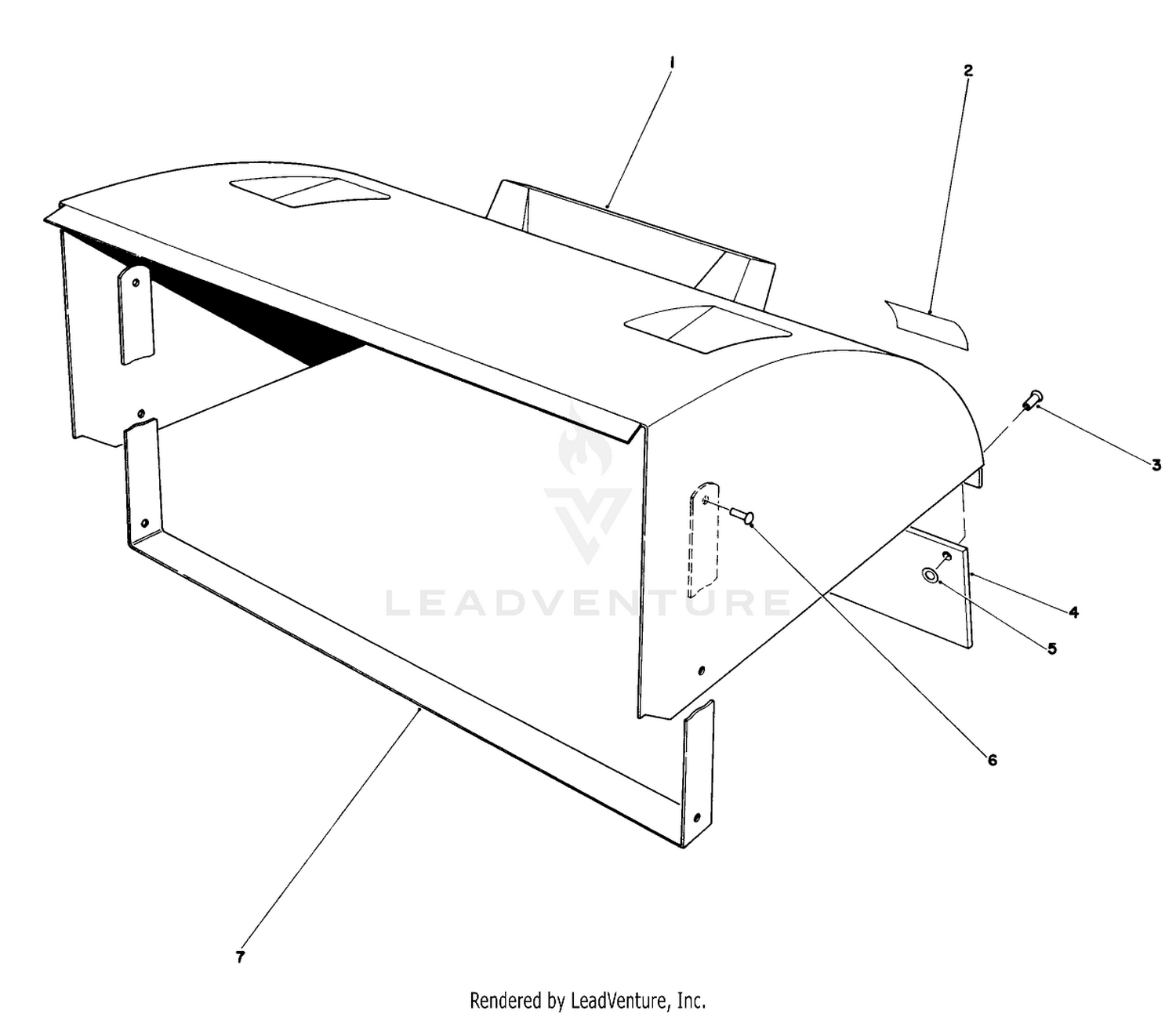 Deflector Assembly Model No. 59142 (optional)