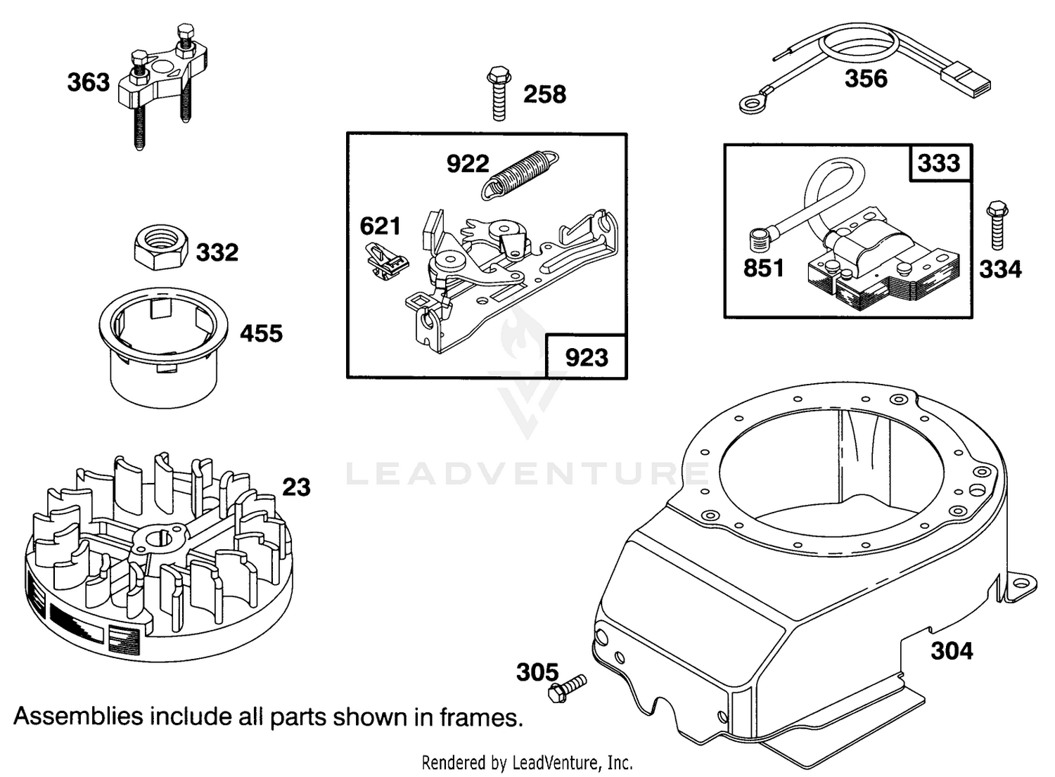 Engine Briggs  Stratton Model 122702-3171-01 6