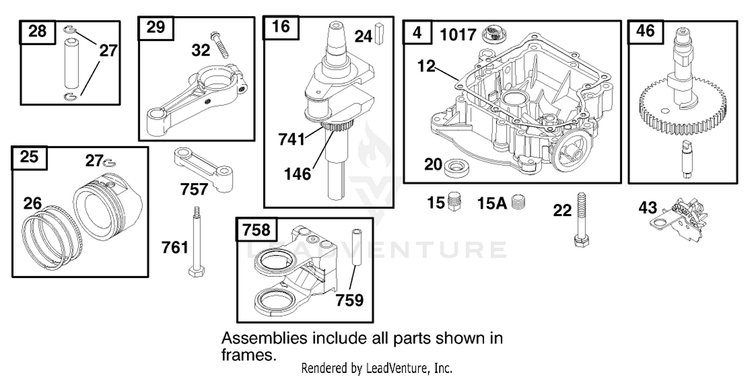 Engine Briggs  Stratton Model 312777-0128-E1 3