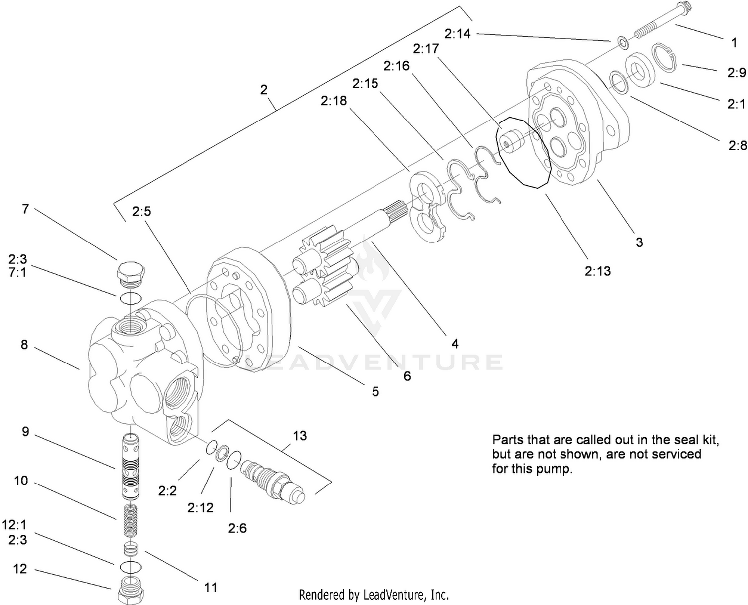 Gear Pump Assembly No. 93-6492