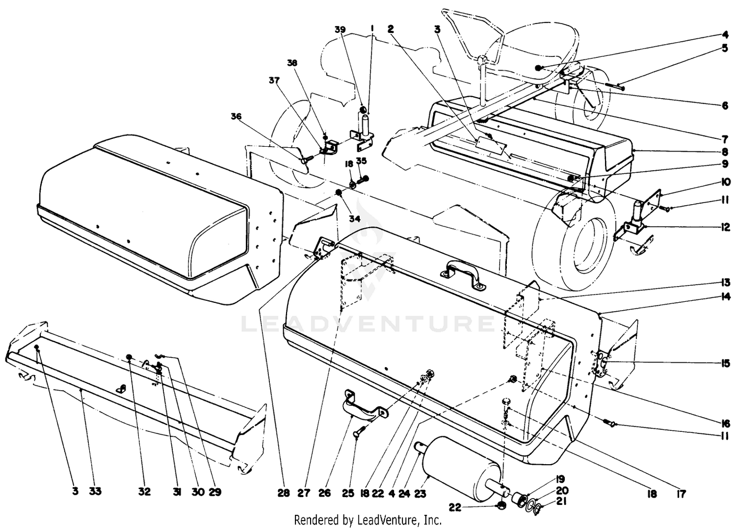 Grass Catcher Kit (optional) Part No. 4-7469