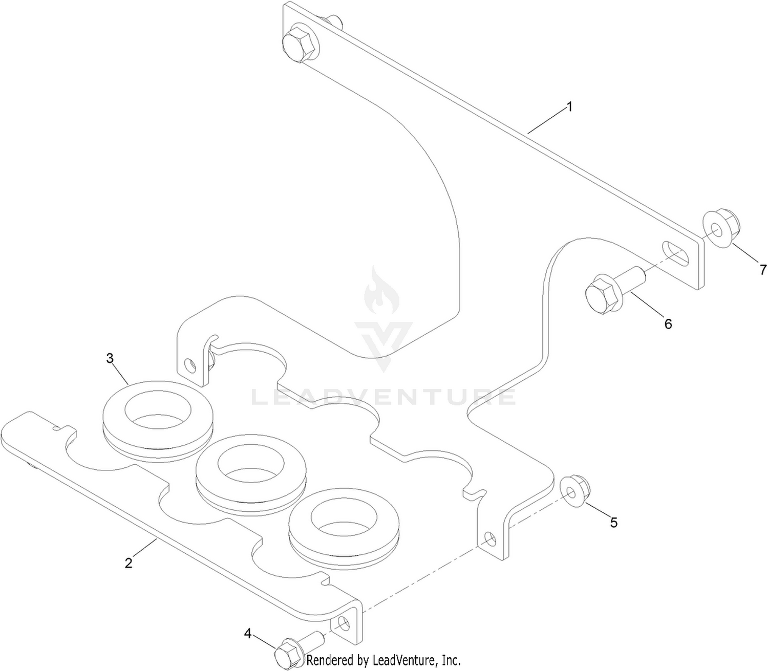 3-Hose Stabilizer Bracket Kit No. 125-5851