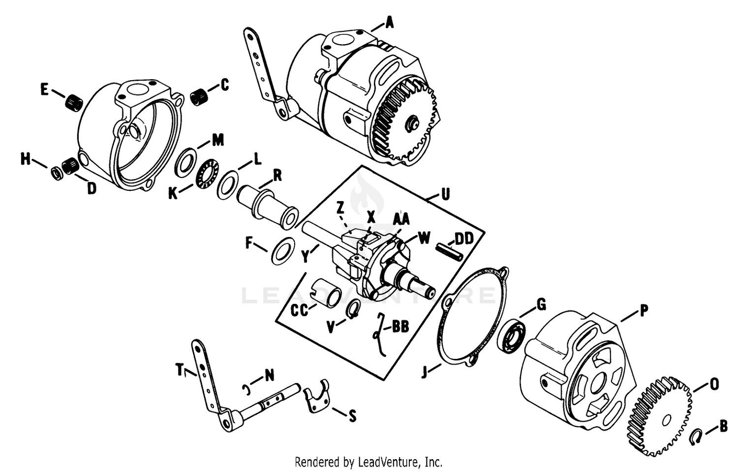 Governor Assembly Engine Kohler Model No. K582qs Type No. Ps-36315 (continued)
