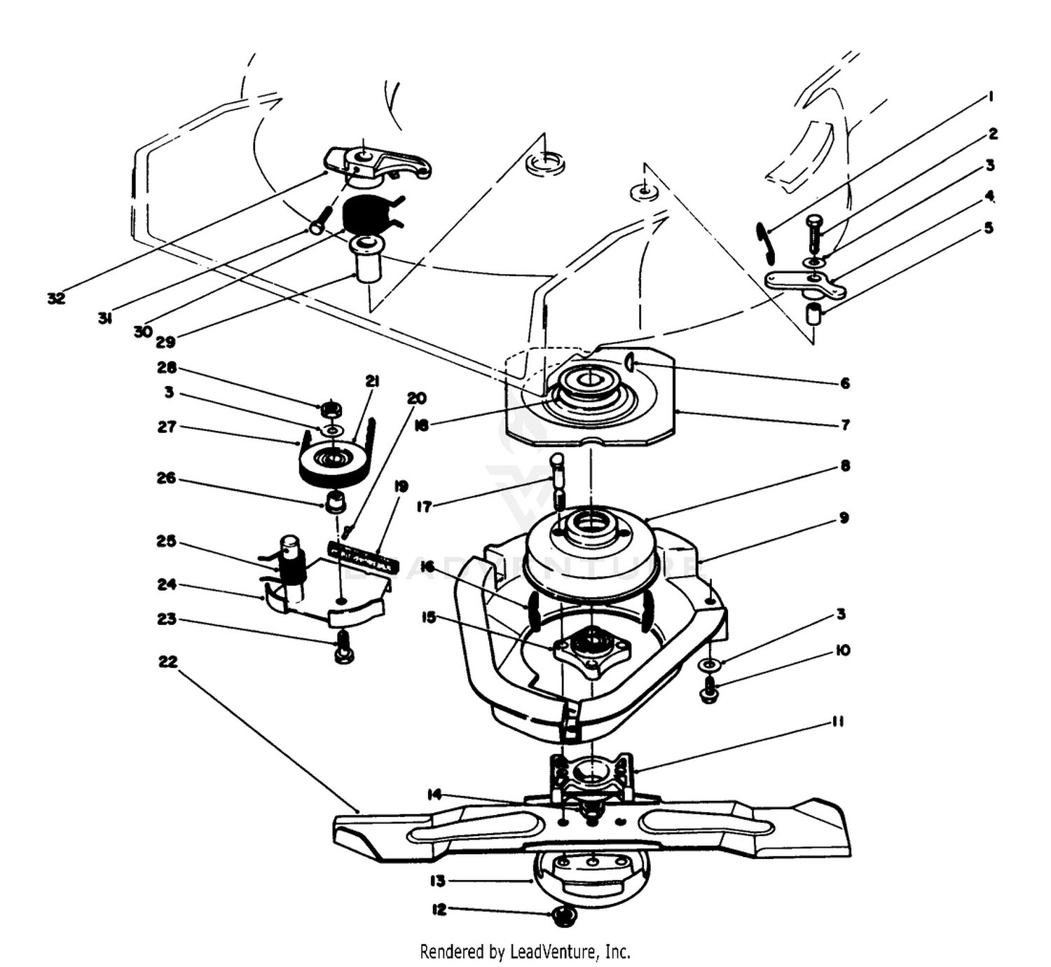 Blade  Brake Clutch Assembly