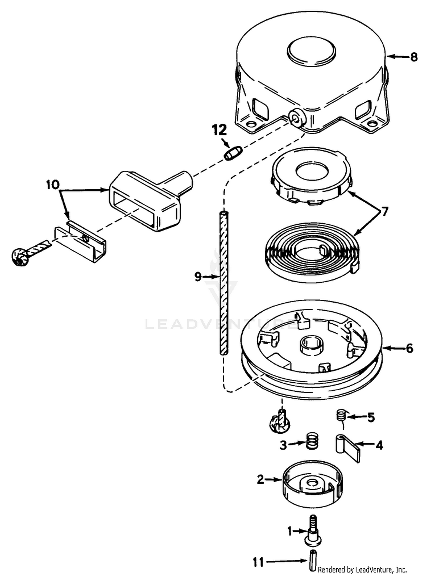 Rewind Starter No. 590420a