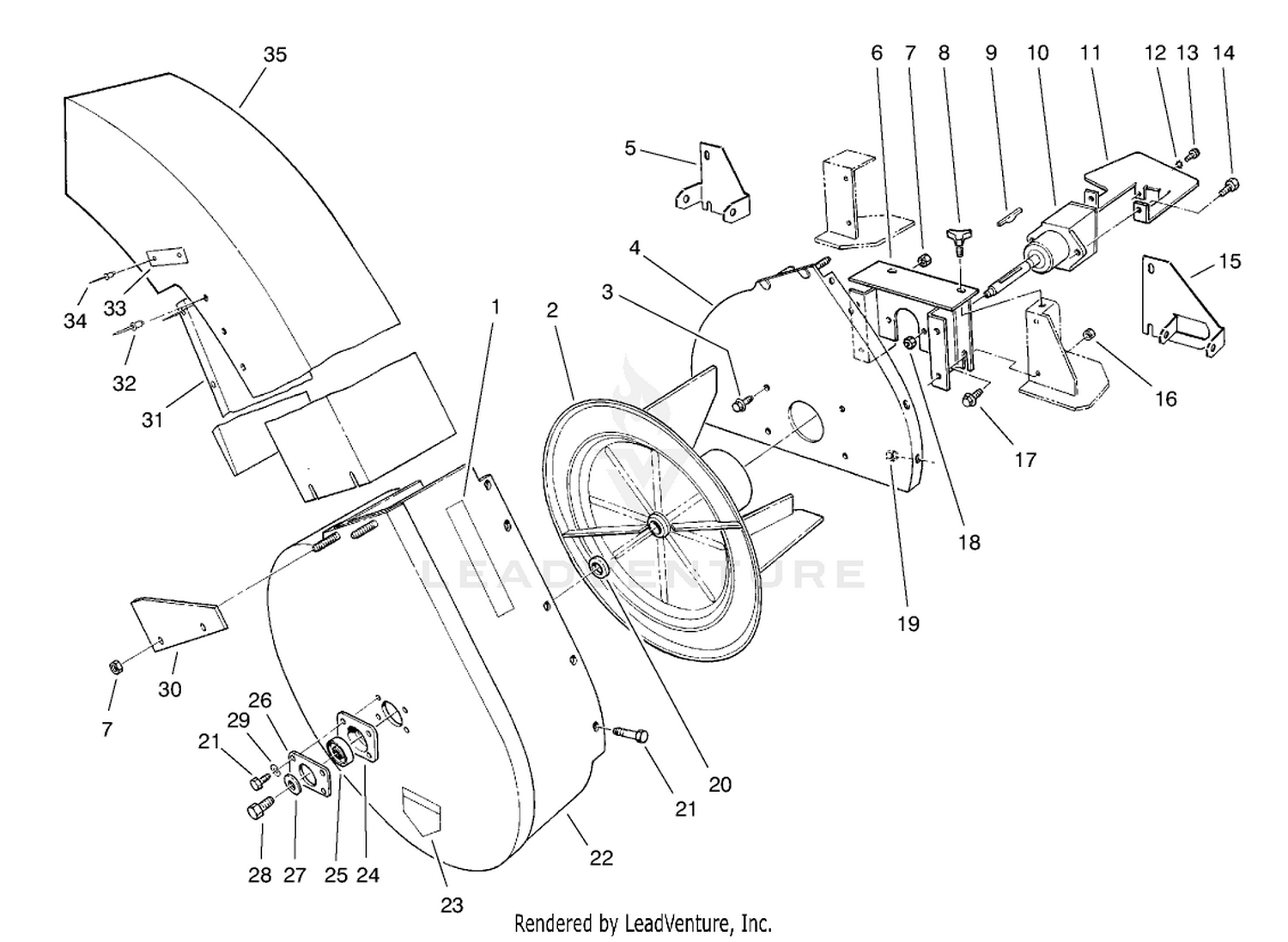 Blower Housing  Mount