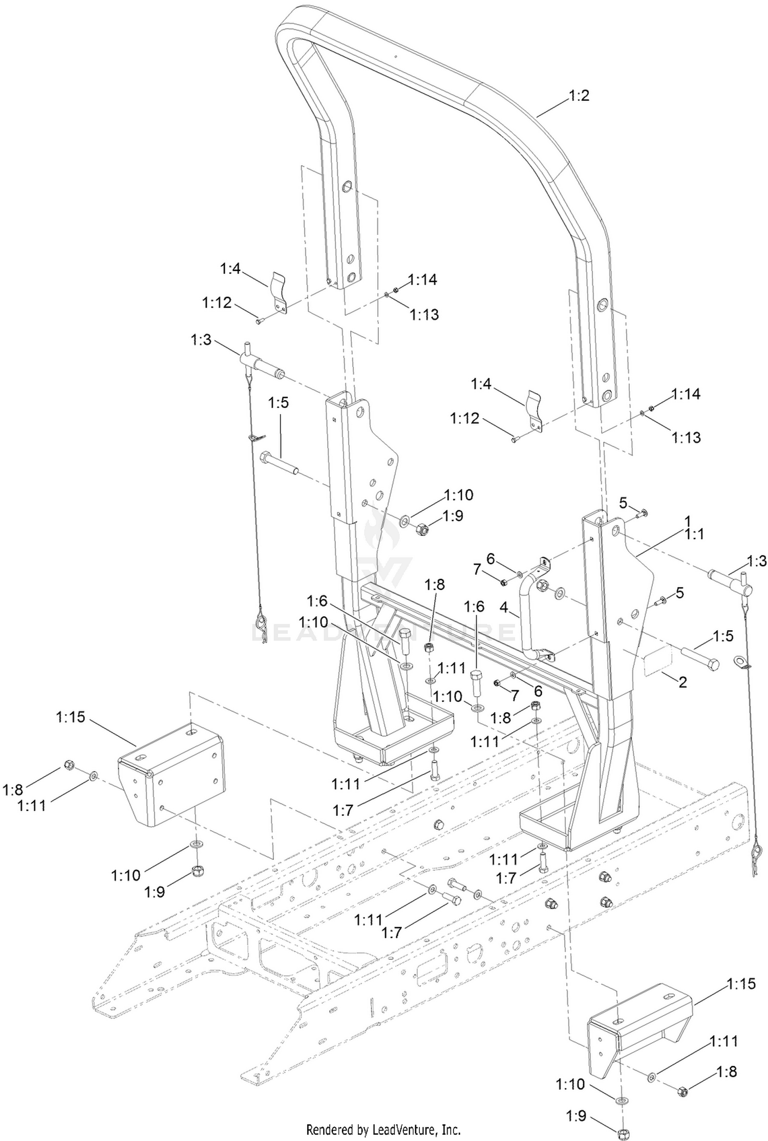 Roll-Over Protection System Assembly