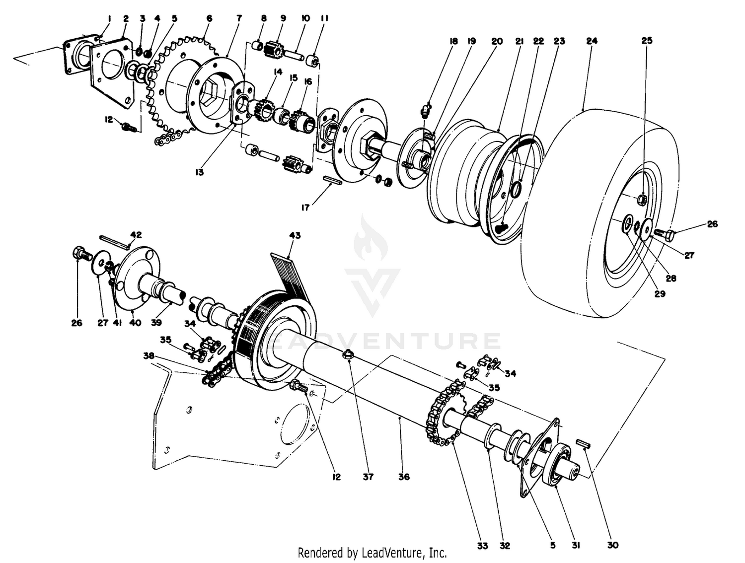 Axle  Drive Shaft Assembly