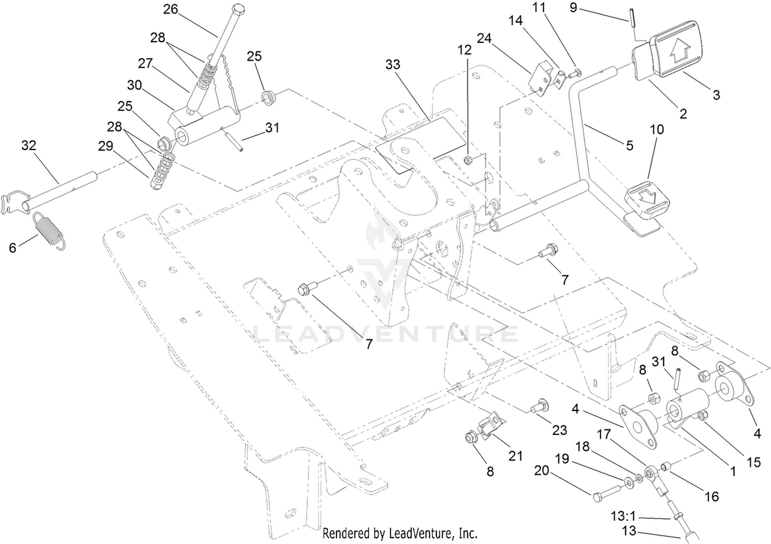 Traction Pedal Assembly